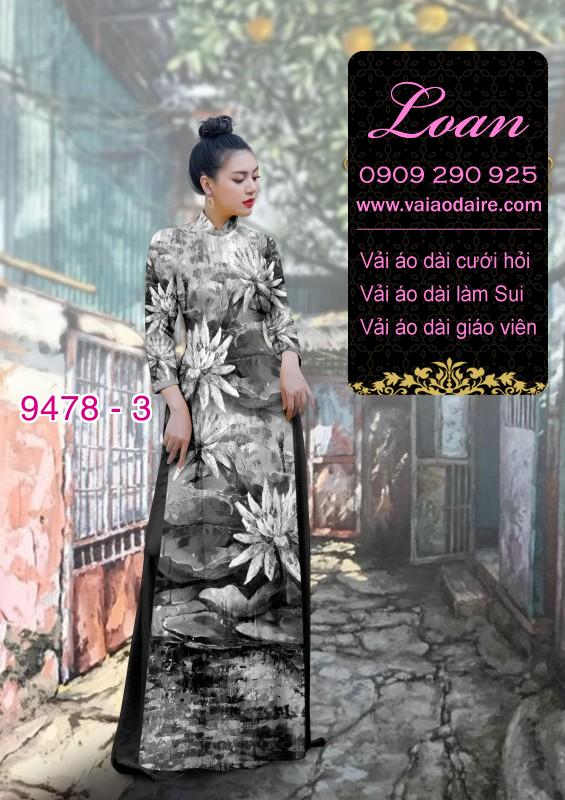 Vải áo dài hoa Sen