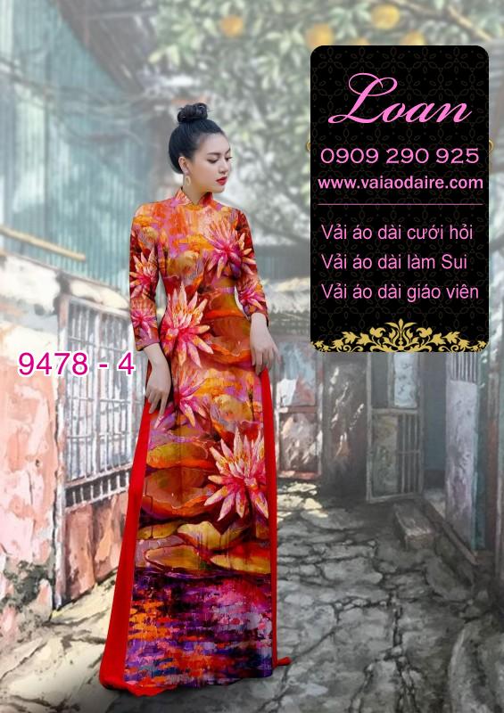 Vải áo dài hoa Sen