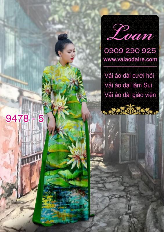 Vải áo dài hoa Sen
