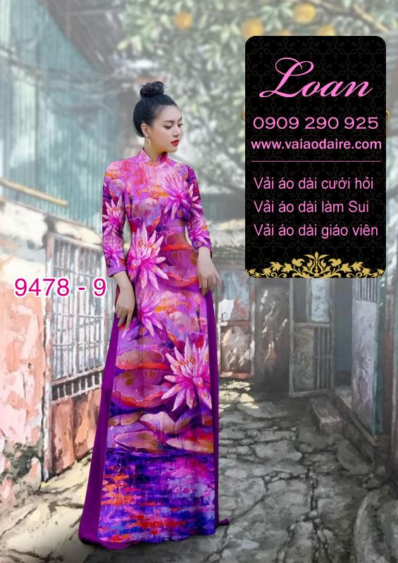 Vải áo dài hoa Sen
