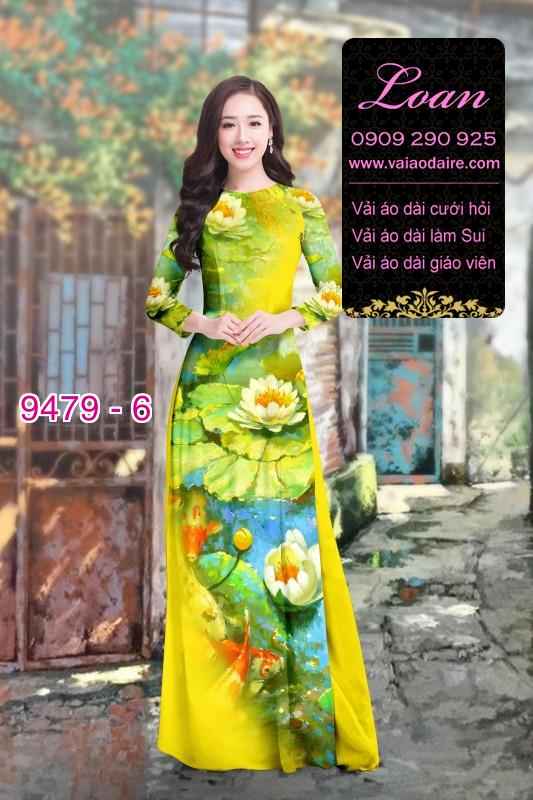 Vải áo dài hoa Sen