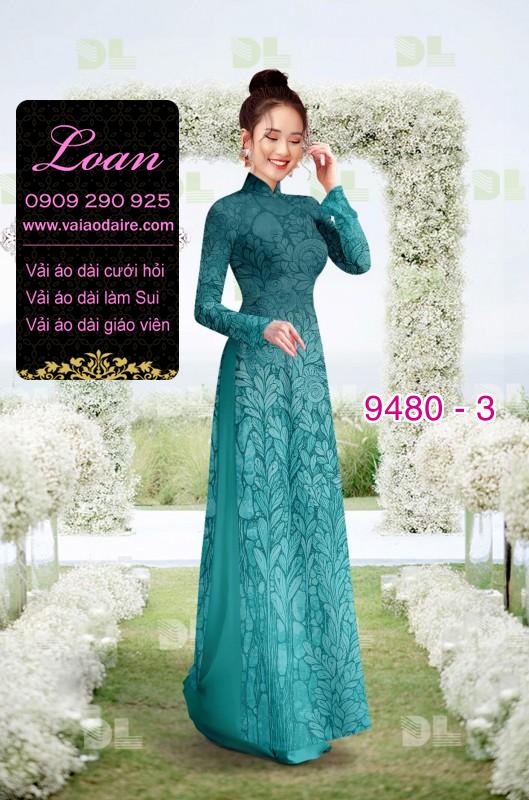 Vải áo dài hoa chìm