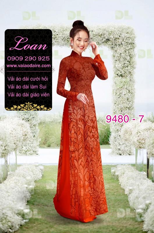 Vải áo dài hoa chìm