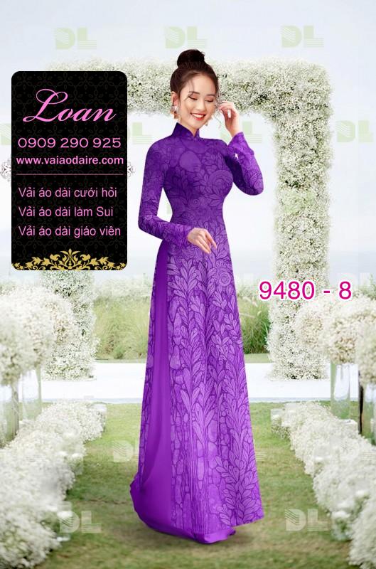 Vải áo dài hoa chìm
