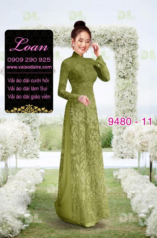 Vải áo dài hoa chìm