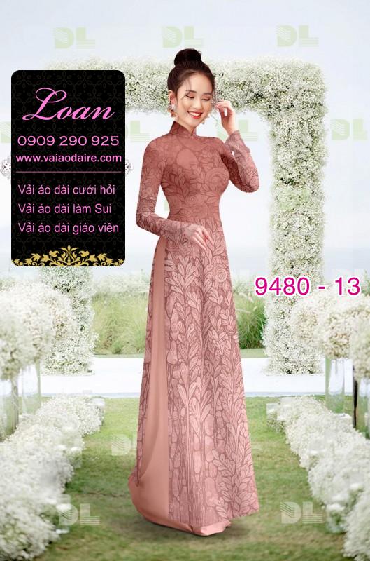 Vải áo dài hoa chìm