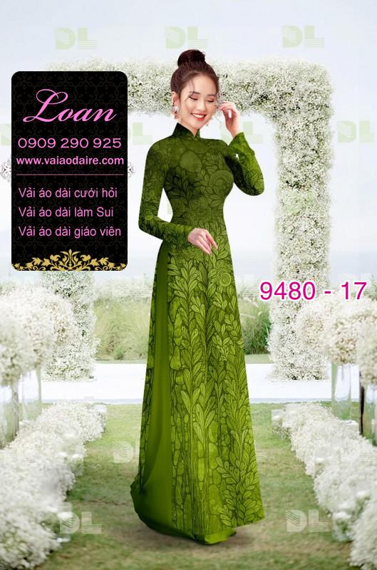 Vải áo dài hoa chìm
