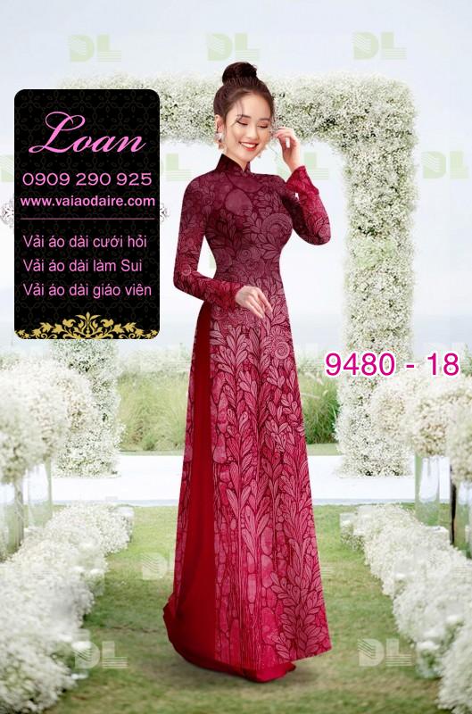 Vải áo dài hoa chìm
