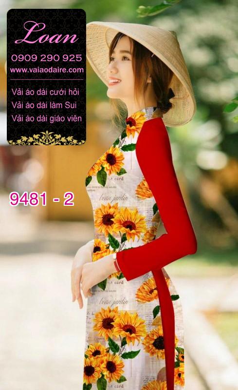 Vải áo dài hoa toàn thân