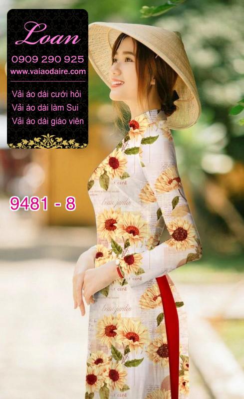 Vải áo dài hoa toàn thân