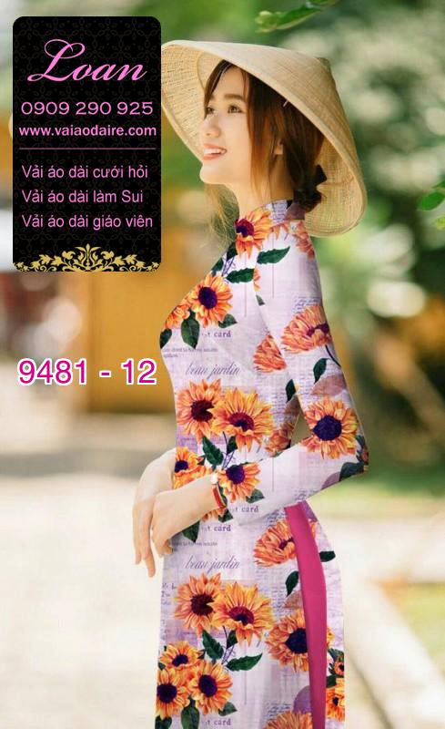 Vải áo dài hoa toàn thân