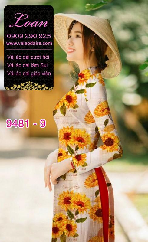 Vải áo dài hoa toàn thân
