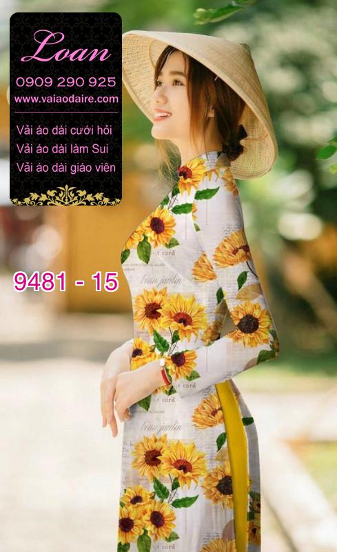 Vải áo dài hoa toàn thân