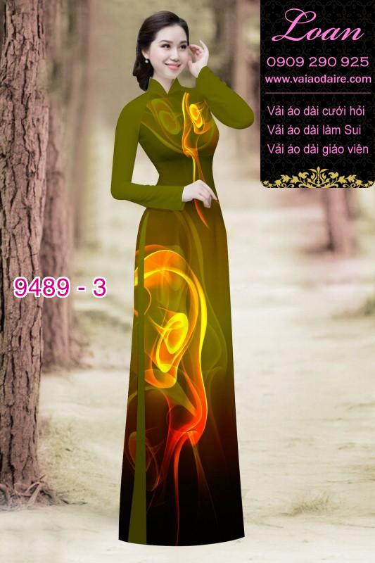Vải áo dài hoa 3D Vải áo dài hoa 3D