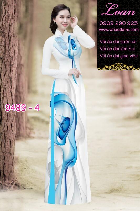 Vải áo dài hoa 3D Vải áo dài hoa 3D