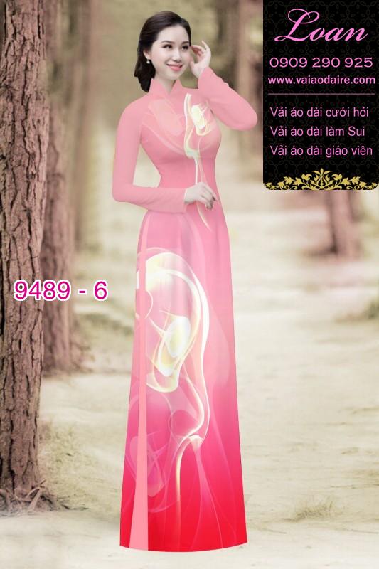 Vải áo dài hoa 3D Vải áo dài hoa 3D
