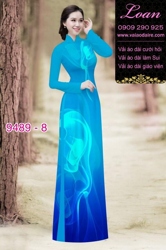 Vải áo dài hoa 3D Vải áo dài hoa 3D