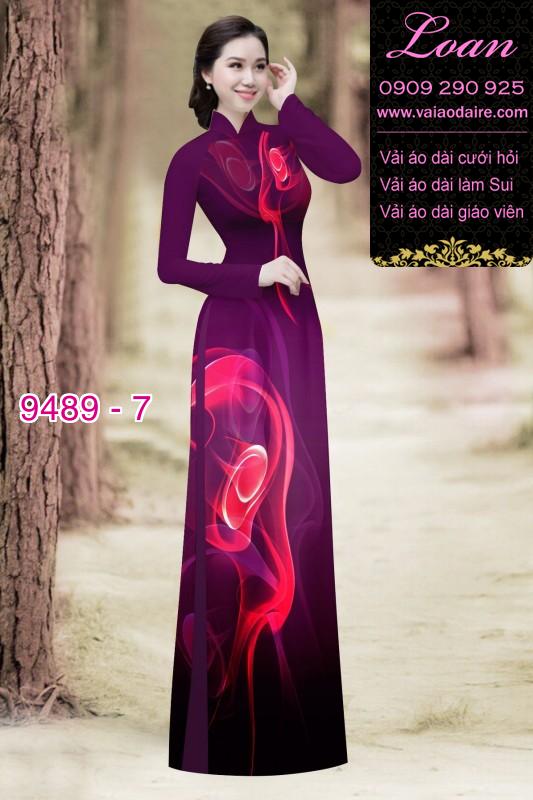 Vải áo dài hoa 3D Vải áo dài hoa 3D
