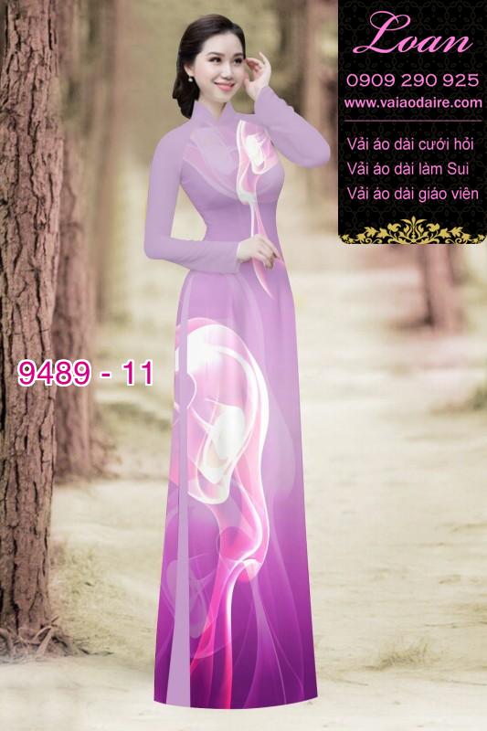 Vải áo dài hoa 3D Vải áo dài hoa 3D