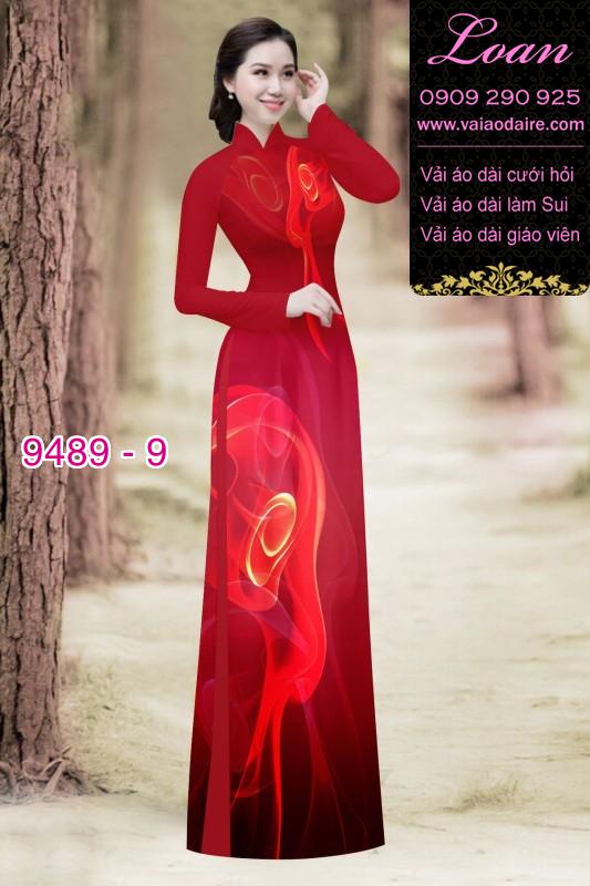 Vải áo dài hoa 3D Vải áo dài hoa 3D