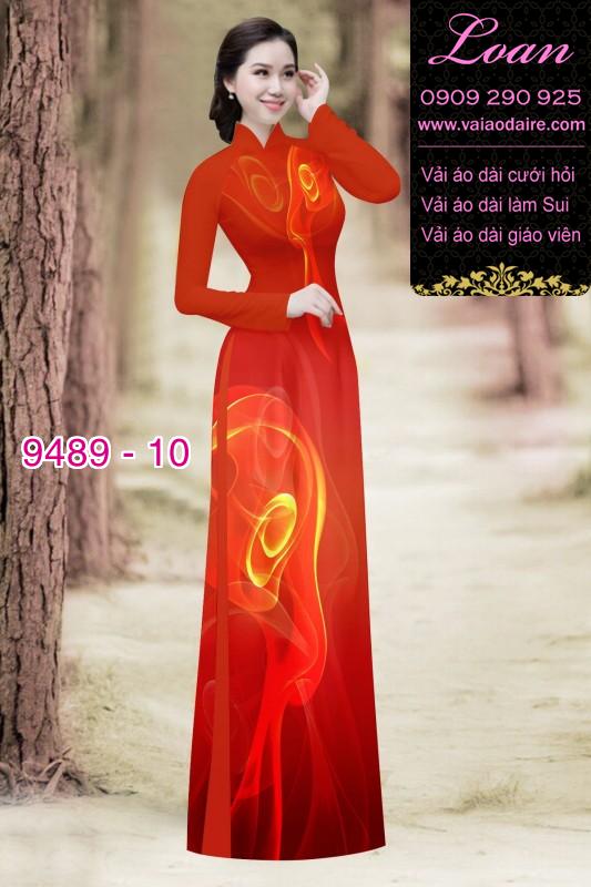 Vải áo dài hoa 3D Vải áo dài hoa 3D
