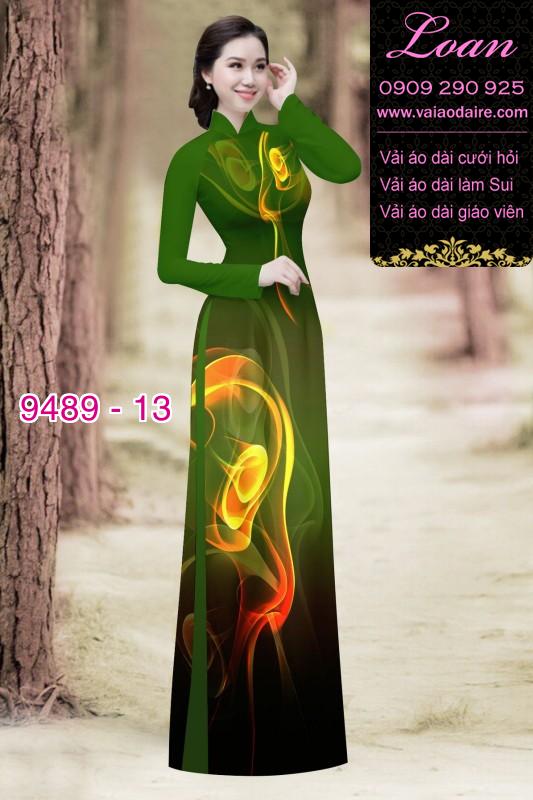 Vải áo dài hoa 3D Vải áo dài hoa 3D