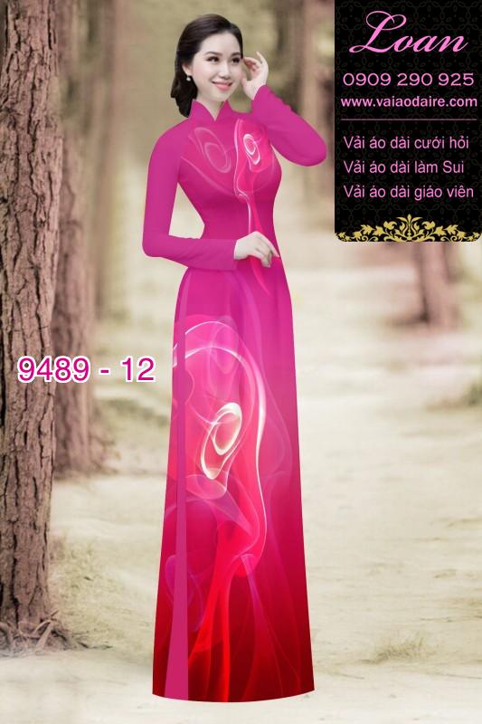 Vải áo dài hoa 3D Vải áo dài hoa 3D