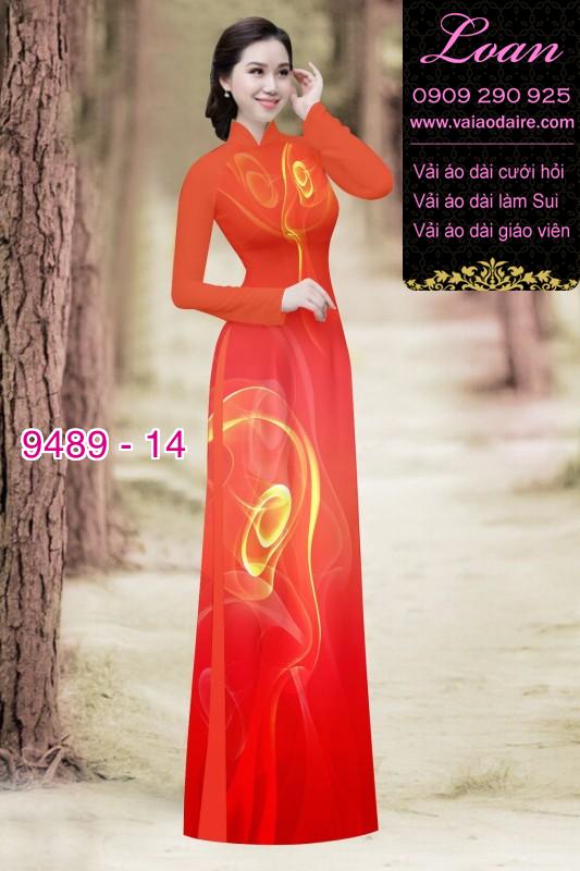 Vải áo dài hoa 3D Vải áo dài hoa 3D
