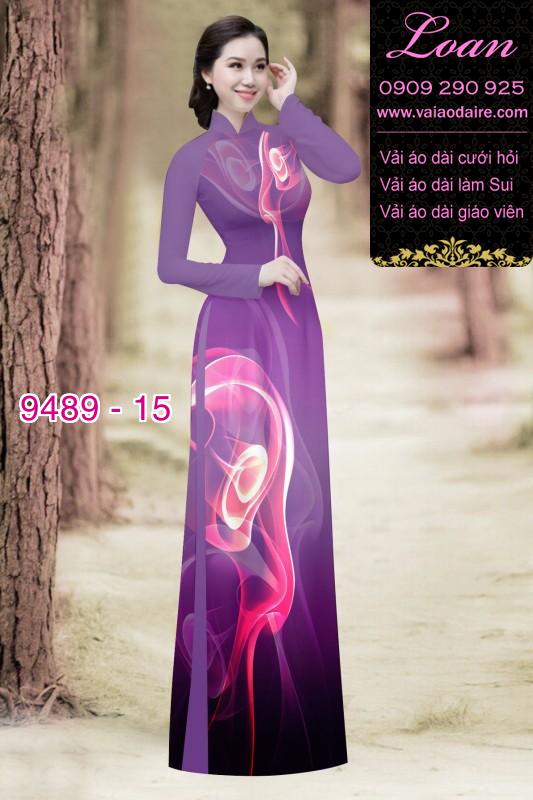 Vải áo dài hoa 3D Vải áo dài hoa 3D