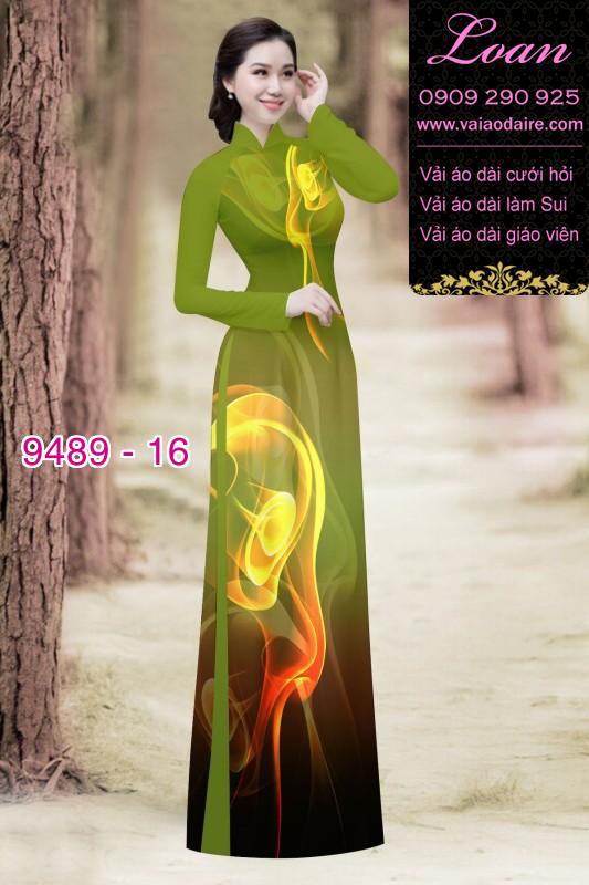 Vải áo dài hoa 3D Vải áo dài hoa 3D