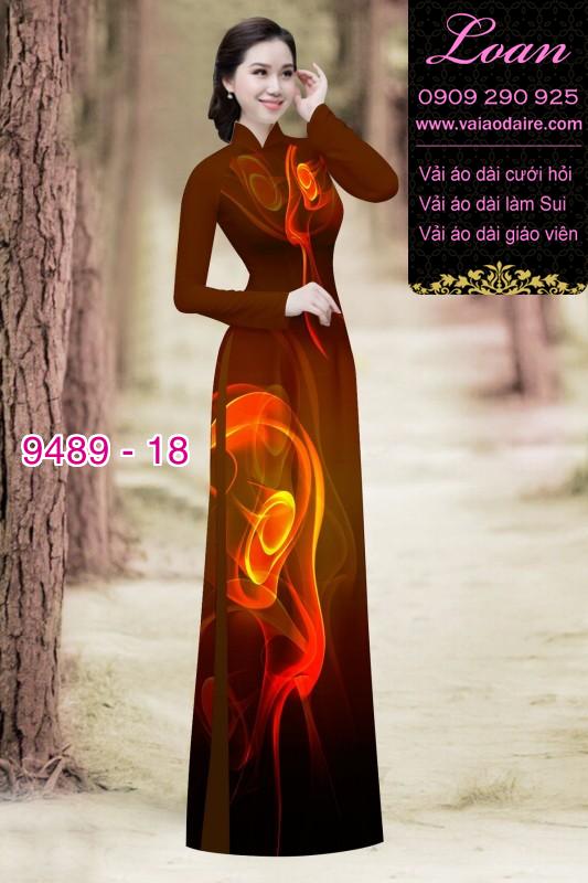 Vải áo dài hoa 3D Vải áo dài hoa 3D