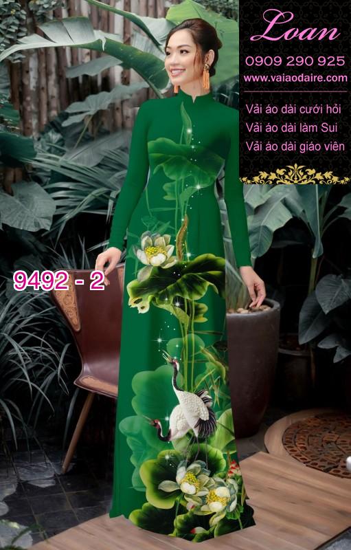 Vải áo dài hoa Sen Vải áo dài hoa Sen
