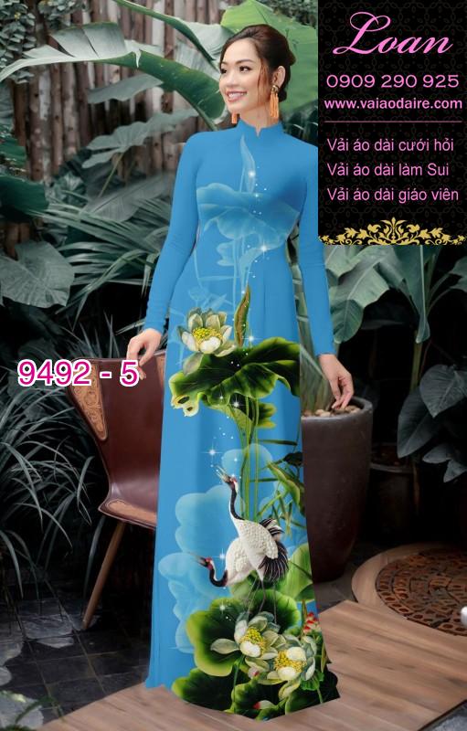 Vải áo dài hoa Sen Vải áo dài hoa Sen