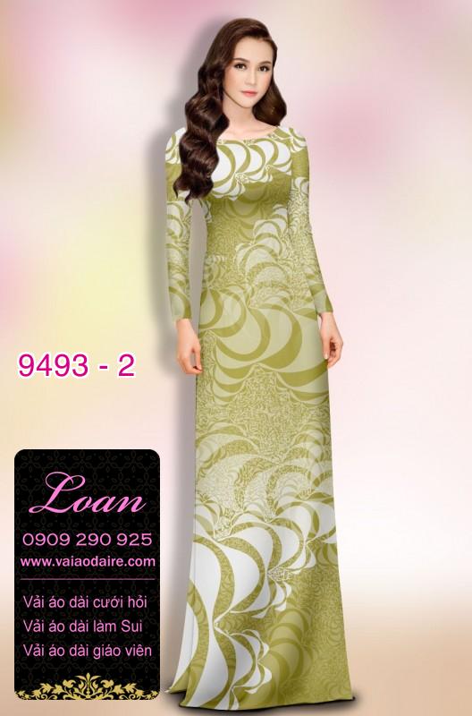 Vải áo dài hoa 3D