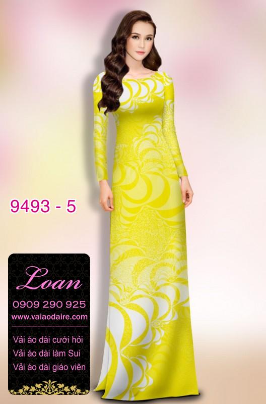 Vải áo dài hoa 3D