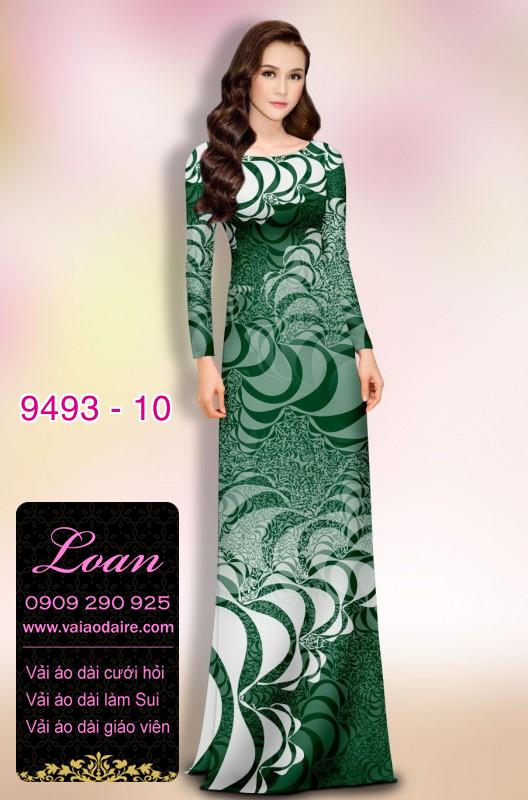 Vải áo dài hoa 3D