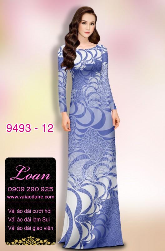 Vải áo dài hoa 3D