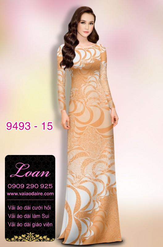 Vải áo dài hoa 3D