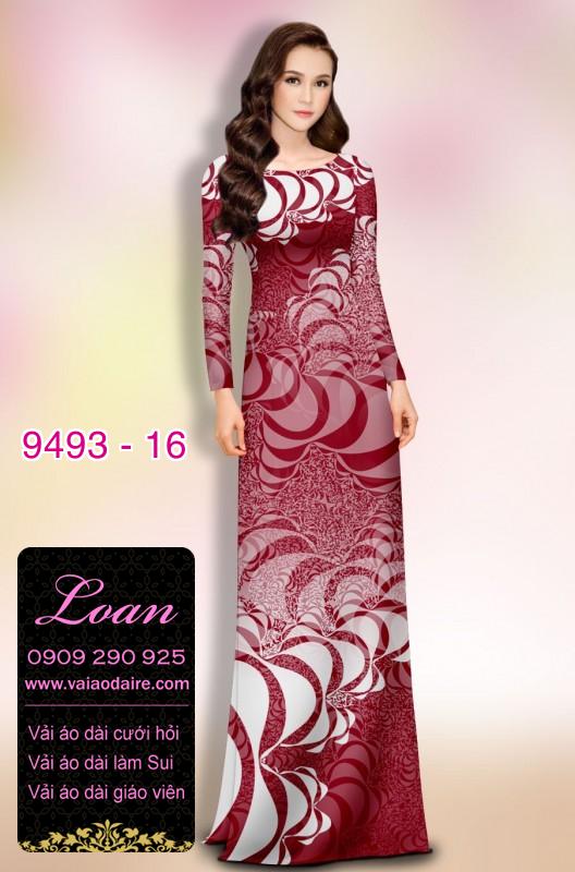 Vải áo dài hoa 3D