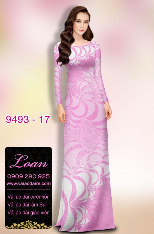 Vải áo dài hoa 3D