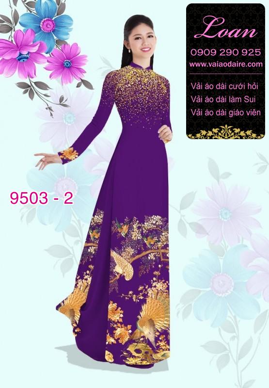 Vải áo dài hoa 3D Vải áo dài hoa 3D
