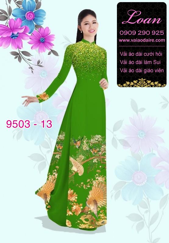 Vải áo dài hoa 3D Vải áo dài hoa 3D