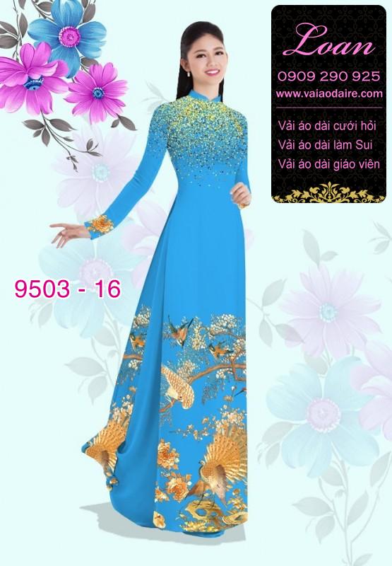 Vải áo dài hoa 3D Vải áo dài hoa 3D