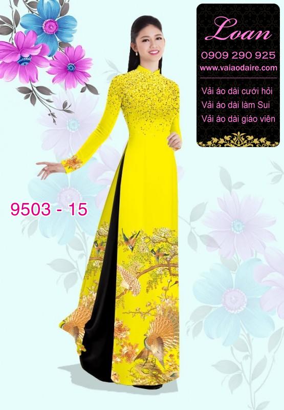 Vải áo dài hoa 3D Vải áo dài hoa 3D