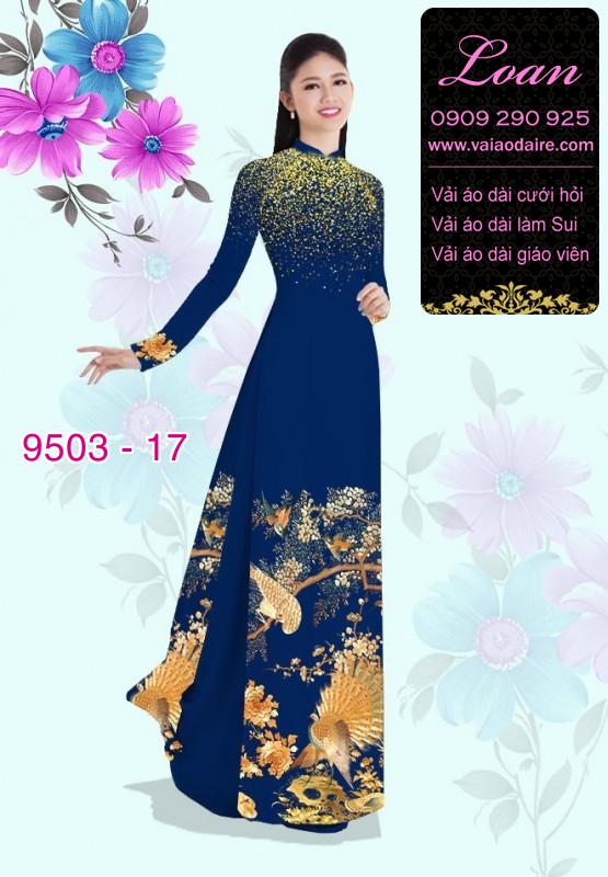 Vải áo dài hoa 3D Vải áo dài hoa 3D