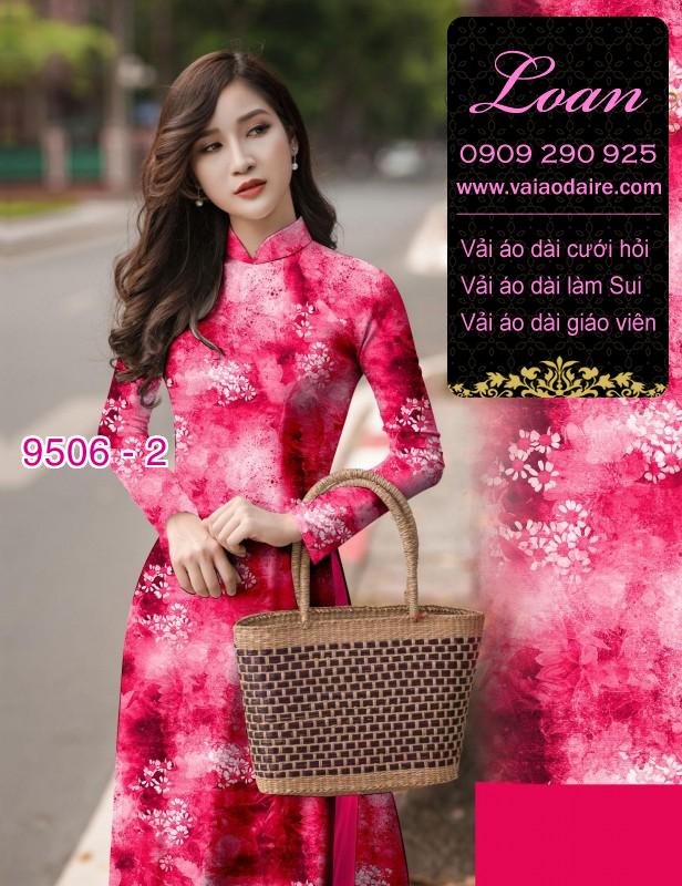 Vải áo dài hoa toàn thân Vải áo dài hoa toàn thân