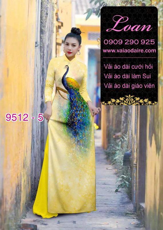 Vải áo dài chim Công Vải áo dài chim Công