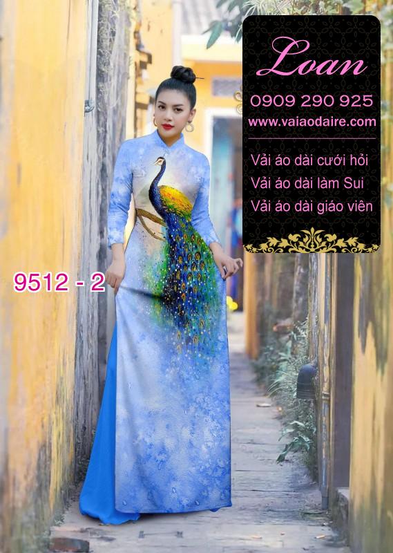 Vải áo dài chim Công Vải áo dài chim Công