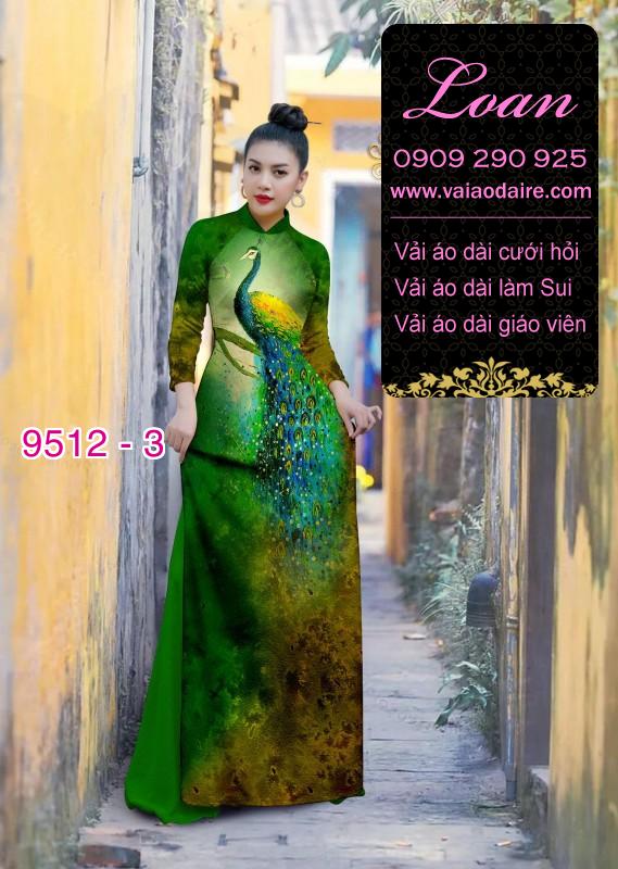 Vải áo dài chim Công Vải áo dài chim Công