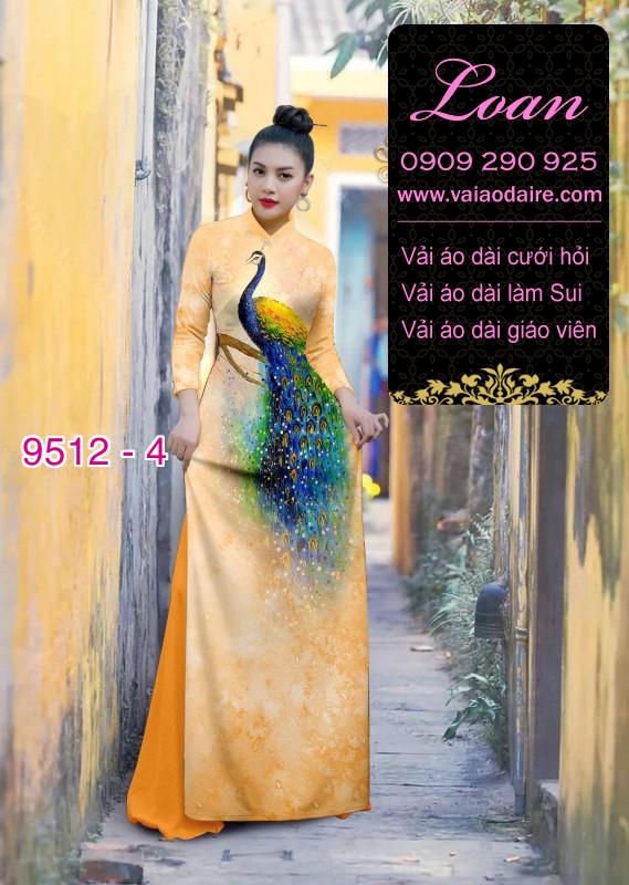 Vải áo dài chim Công Vải áo dài chim Công